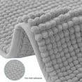thumbnail image 5 of Bathroom Rugs Chenille Bath Rug Soft Short Plush Bath Mat Soft Shower Mat Water Absorbent Shower Mat Quick Dry Machine Washable(Light Gray,16" x 24"), 5 of 6