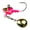 Black Rose, variant on 6th Sense Pecos Underspin Kit Crappie Fishing Lure with Jig Head Willow or Colorado Blade and 5 Matching Swimbaits