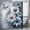 Blue, variant on Rustic Farmhouse Shower Curtain, Blue Daisy Floral with Butterfly Bathroom Decor, Watercolor Art Shower Curtain, Waterproof Polyester Fabric with 12 Hooks, 36x72 Inches