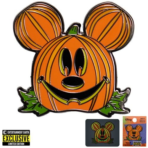 Buy Mickey Mouse JackoLantern Mickey GlowintheDark Enamel Pin