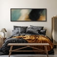 thumbnail image 6 of Large Framed Canvas Print Abstract Modern Wall Art Neutral Decorative for Living room Bedroom - 60"x20" Black Frame, 6 of 8