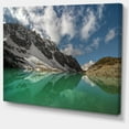 thumbnail image 2 of Clear Mountain Lake under Bright Sky - Impression sur Toile Paysage, 2 of 4