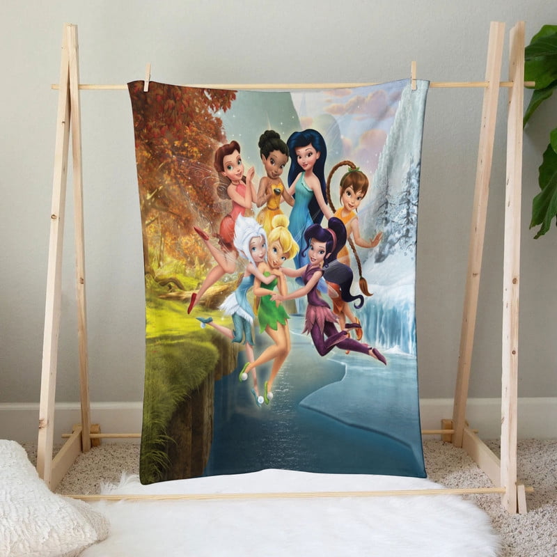 Tinkerbell Anti Pilling Flannel Blanket Gifts for Fans Lover Girls Boys Women Present Hoodie Him Bed 30"x40"