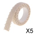 thumbnail image 1 of Cinta Washi de encaje Soledad 5x2 yardas 15mm color beige 5 piezas, 1 of 10