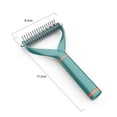 thumbnail image 5 of Grooming Tool Double-Sided Undercoat Rake for Dogs,Combs Brush, 5 of 5