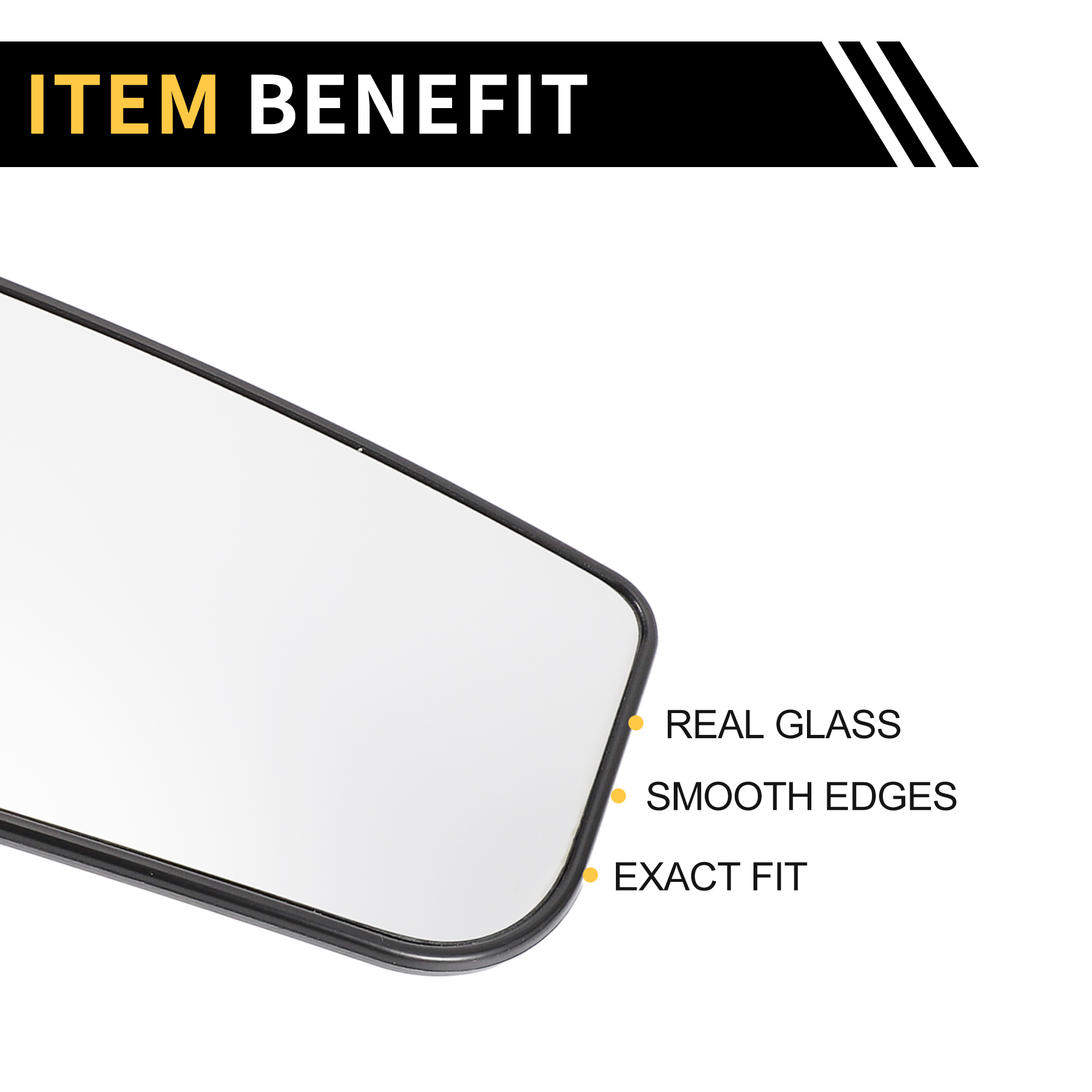 Unique Bargains Mirror Glass Replacement for Ford F-250 F-350 Super Duty 2017-2024