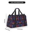 thumbnail image 3 of Picia Mandalas Dragonfly Print Travel Duffle Bag,Weekender Bags for Women with Shoe Compartment, Gym Duffel Bag with Wet Pocket, Hospital Bags for Labor and Delivery, 3 of 7