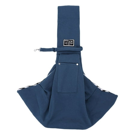 Yucurem Pet Dog Sling Carrier Pet Crossbody Shoulder Bag for Small Dogs Cats Cat Essentials (Blue)