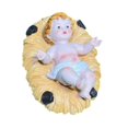 thumbnail image 3 of Estatua del Niño Jesús, decoración de mesa, adorno para escena de la Natividad, elegante, de resina. Largo 11cmx18cm, 3 of 9