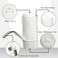 thumbnail image 2 of Water Dispenser, Portable Water Bottle Pump for Universal 3, 4 and 5 Gallon with USB Electric Charging and Automatic Off Switch,White, 2 of 10