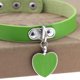 thumbnail image 4 of Collar Gargantilla Qarigey PU Cuero Corazón Cerradura Colgante Llave Verde 40 cm Ajustable, 4 of 6