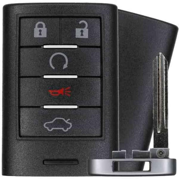 Keys4Less Replcament Smart Key Fob for Cadillac STS 2008 FCC M3N5WY7777A 2AOKM-GV8 Part Number 25943676 25943677