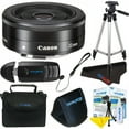 thumbnail image 1 of Canon EF-M 22mm f/2 STM Lens For  EOS M Mirrorless Camera[EOS M10 EOS M100 EOS M200EOS M3 EOS M5 EOS M50 EOS M50 Mark II  EOS M6 EOS M6 Mark II] +Pixi-Bytes Pro Bundle, 1 of 5