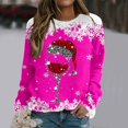 thumbnail image 2 of SJLDQY Women's Sweatshirt Xmas Graphic Sparkly Sweatshirts for Women Trendy Hoodies Long Sleeve Fashion Crewneck Tops 2025 Fall Winter Clothes, 2 of 5