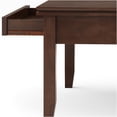 thumbnail image 6 of JERFIT 36 Inch Square Wood Coffee Table with Drawer, Dark Brown Finish Storage Cocktail Table for Living Room, 6 of 10