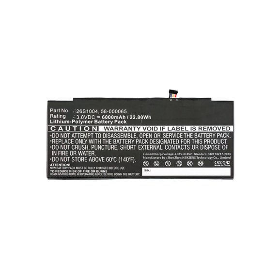 Batteries N Accessories BNA-WB-P5116 Tablets Battery - Li-Pol, 3.8V, 6000 mAh, Ultra High Capacity Battery - Replacement for Amazon 26S1004 Battery