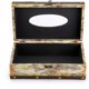 thumbnail image 2 of Soporte para caja de pañuelos Retro, organizador de pañuelos rectangular de madera + cubierta de caja de pañuelos de Pu (mapa amarillo), 2 of 3