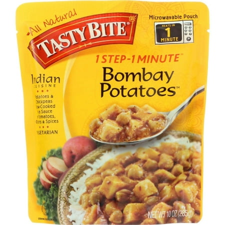 Tasty Bite Entree - Indian Cuisine - Bombay Potatoes - 10 Oz - Pack of