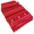 thumbnail image 4 of Fennco Styles Holiday Metallic Snowflake Printed Table Runner 16" W x 108" L - Red Woven Table Cover for Home Décor, Banquet, Family Gathering, Christmas, Special Occasion, 4 of 5