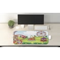 thumbnail image 2 of Circus Computer Mouse Pad, Circus and Theme Park Design Carousel Amusement and Excitement Theme Trees Forest, Rectangle Non-Slip Rubber Mousepad Large, 31" x 12" Gaming Size, Multicolor, by Ambesonne, 2 of 2