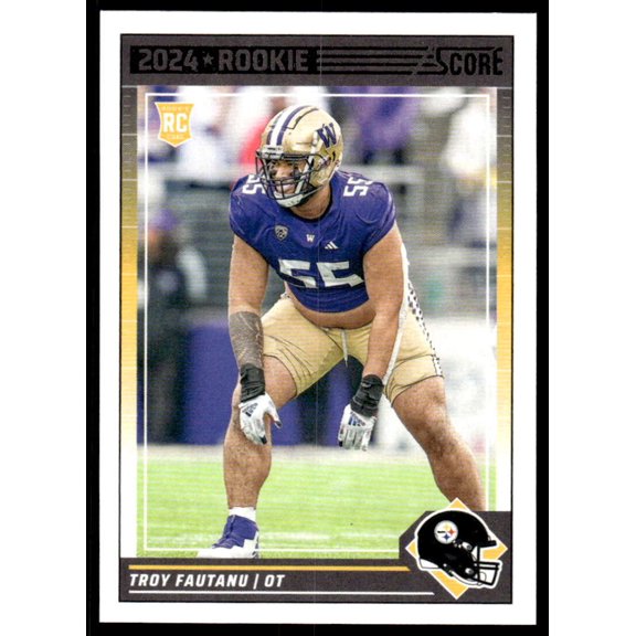 2024 SCORE #333 TROY FAUTANU RC PITTSBURGH STEELERS