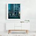 thumbnail image 2 of Downtown Blues, Wilkes-Barre 02 - Wilkes-Barre Pennsylvania Photography City Architecture Street Photography Nightlife Cityscape Vintage White Framed Wall Art Print 11 x 14 inches, 2 of 3