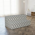 thumbnail image 4 of Abstract Foldable Mattress, Lines Squares Lattice Art, 78.7" x 47.2", Charcoal Grey Eggshell, by Ambesonne, 4 of 6
