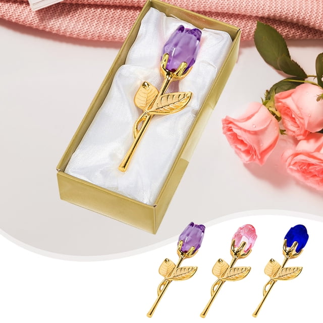 Rosa Eterna En Cúpula de Cristal con Luz Led - Collar de Aleación Rosa o Azul, Regalo Romántico de San Valentín para Ella, Regalo de Aniversario de Bodas