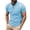Blue, variant on WTXUE Polos Short Sleeve, Scrunch Neck Polo Golf Shirts for Men Border Shirt 2024 Summer Year's Button Henli Workwear for Men Navy L