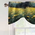 thumbnail image 4 of Yellow Spring Floral Tie Up Valance Curtains for Windows, Kitchen Curtains Window Treatments, Modern Oil Painting Farmhouse Botanical Short Window Shades Valances for Bedroom Bathroom Cafe 54"x18", 4 of 8