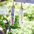 thumbnail image 6 of 2PCS 5" Large Crystal Sun Catcher Prisms for Windows Indoor, AB Colored Hexagone Hanging Crystals Suncatchers, Rainbow Maker for Christmas,Patio,Chandelier,Garden Ornaments, 6 of 14