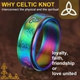 thumbnail image 4 of ORUYROP Men Vintage Celtic Rings, Can Engrave, Stainless Steel/Gold Plated/Black (Send Gift Box), 4 of 7