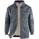 thumbnail image 3 of Ceisia Men's casual solid color zipper coat long sleeve outerwear Gift, 3 of 8