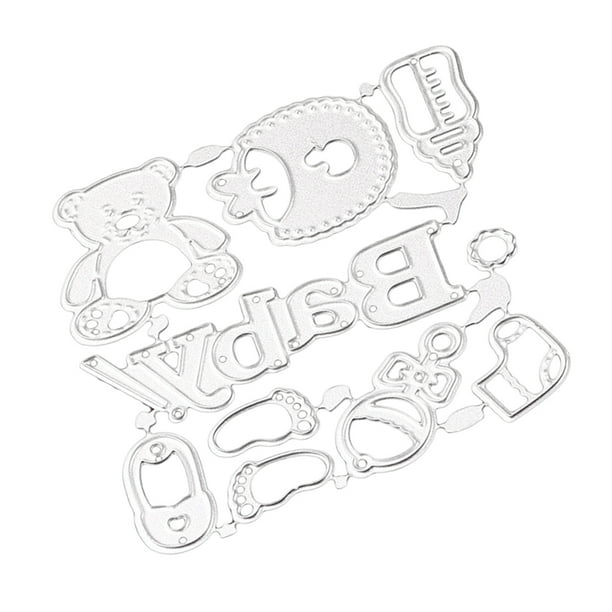 Accesorios para Bebé Sunnimix Muere Plantill Scrapbook Diy Acero al Carbono 7,8 x 7,7 cm