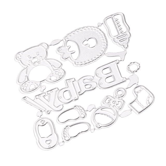 Accesorios para Bebé Sunnimix Muere Plantill Scrapbook Diy Acero al Carbono 7,8 x 7,7 cm