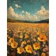 thumbnail image 1 of Qisvanset Framed Canvas Wall Art 12x16 Inch Wildflower Field Panoramic Botanical Wall Decor, 1 of 5