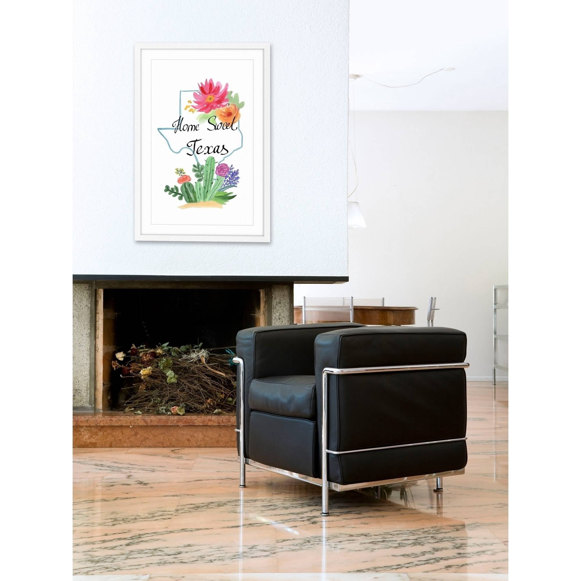 "Texas Is My Home" Framed Painting Print