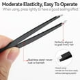 thumbnail image 5 of MUZPU 4 Pack Tweezers Set Professional, High Precision Stainless Steel Eyebrow Tweezers for Facial Hair, Inward Growing Hair and Splinter Remover Kit, Suitable for Women and Men (Black), 5 of 7