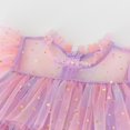 thumbnail image 5 of GYRATEDREAM Little Girl Sequin Star Tulle Tutu Dress Toddler Kids Ruffles Sleeve Flower Girl Wedding Party Princess Birthday Dresses for 7-8Y Pink, 5 of 9