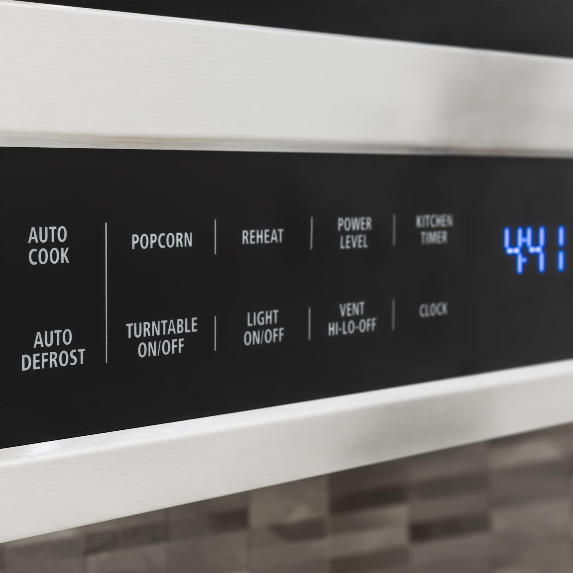 RecPro RV High Pointe 24" Stainless Steel Over the Range Microwave | 1.4 Cu. Ft. | 38L Capacity | 1000 Watts | 13.5" Turntable