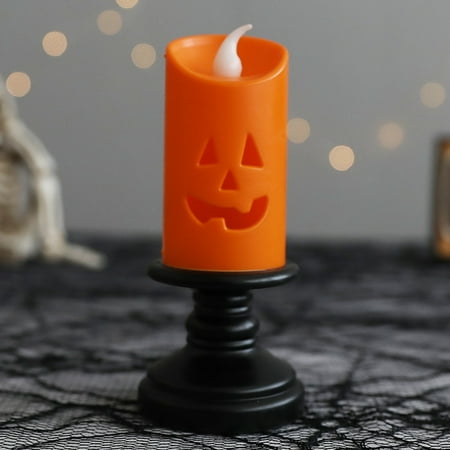 

Halloween Easter Tree Abs Halloween Decoration Orange Garden Gnome Soldiers 2PCS Halloween Pumpkin Candle Light Orange Flameless Lights LED Lamps Festival Decor For Party