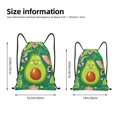 thumbnail image 2 of Fotbe Avocado Keep Calm Bolsa Mochila con Cordón Estampada, Bolsa de Gimnasio Deportiva, Bolsa Cinch, Bolsa con Cordón para Hombres y Mujeres-Small, 2 of 6