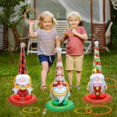 thumbnail image 3 of Juego inflable para lanzar anillos de gnomos navideños, paquete de 6 unidades con bomba, 3 of 6