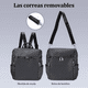 thumbnail image 5 of Kit Mochila Moda Casual Bolso Casual Para Mujer, 2 Piezas Negro, 5 of 5