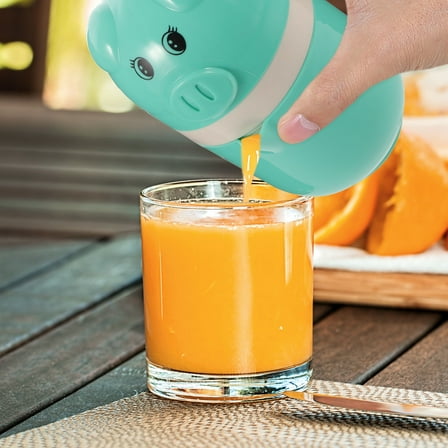 HOOWIFFY Hand Held Juicer Squeezer Blue for Home Use 1Pcs 3.14X3.14X6.09in