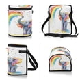 thumbnail image 2 of Qxltty Elephant Color Spraying Car Trash Can with Lid Vehicle Backseat Hanging Leak Proof Storage Bin, 2 of 7