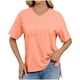 thumbnail image 1 of Camiseta de Manga Corta de Bolsillo de Cuello en V de Color Sólido, con Detalle Del Doblado de la Hendidura para el Uso Diario Y de Ocio, 1 of 8