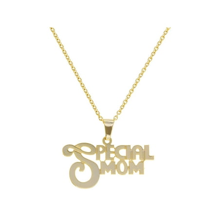 14k Gold Plated Special Mom Mothers Pendant Necklace Love 19"