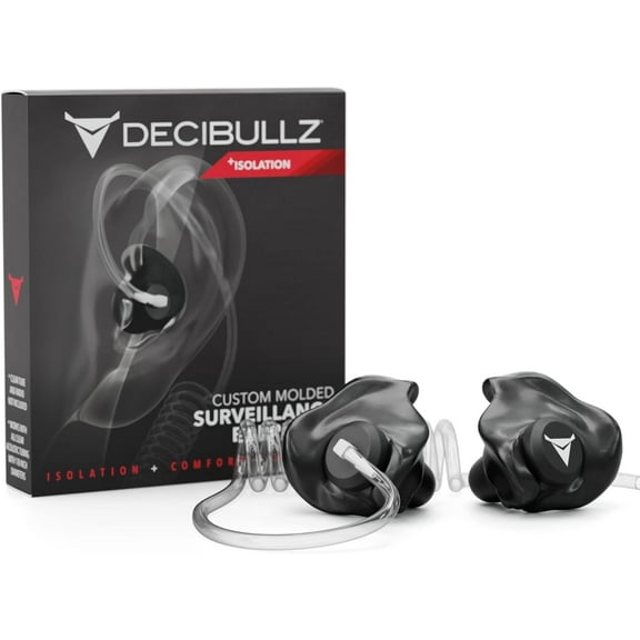 Decibullz Surveillance Earpieces   Isolation, Black