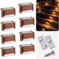 thumbnail image 2 of Solar Step Lights Ladder Lights LED Walkway Lights Fence Lights Outdoor Garden Landscape Lights Patio Stair Lights, 2 of 6